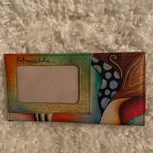 Anuschka Checkbook Cover with Clear ID Window